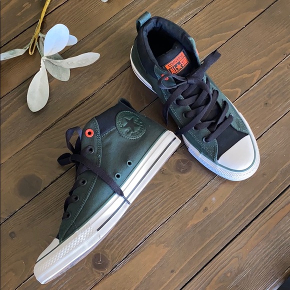 converse all star green shoes